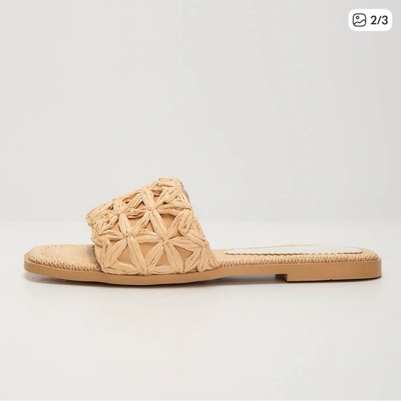 Vici | Selenah Woven Raffia Flat Sandals - Picture 2 of 6